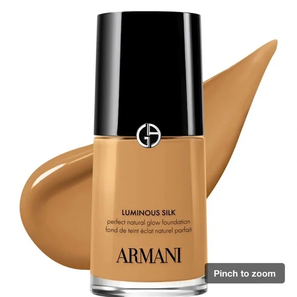 NEW Armani Luminous Silk Foundation - Shade 6.8 Medium Tan, Warm Golden - Picture 3 of 5